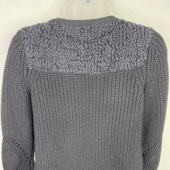 Sonia by Sonia Rykiel Chunky Knit Sweater Womens S Black Wool Minimalist Luxury - Picture 9 of 11